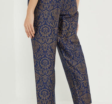 Trendy Printed Regular Fit Polyester Women's Fusion Wear Pant