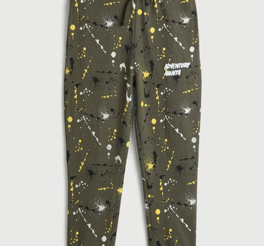 Adventure Graphic Print Cotton Boys Joggers