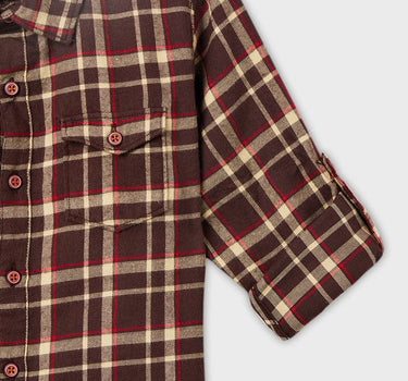 Adventure Checks Cotton Collared Boys Shirt