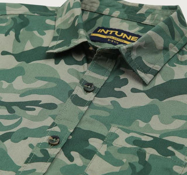 Adventure Camouflage Cotton Collared Boys Shirt