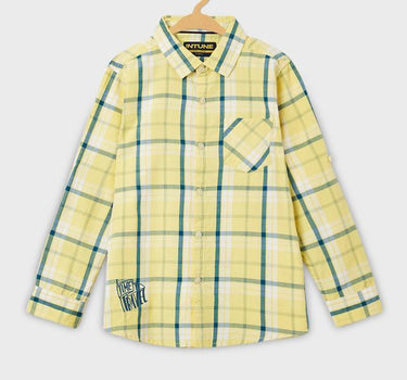 Adventure Checks Cotton Collared Boys Shirt