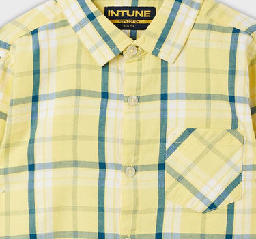 Adventure Checks Cotton Collared Boys Shirt