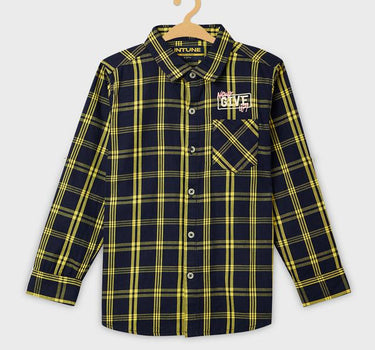 Adventure Checks Cotton Collared Boys Shirt