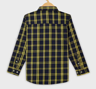 Adventure Checks Cotton Collared Boys Shirt