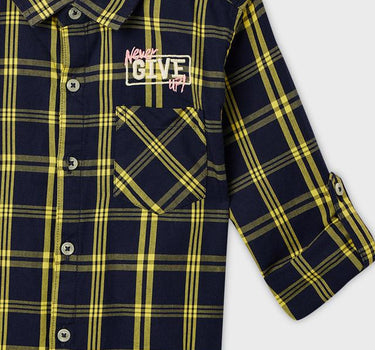 Adventure Checks Cotton Collared Boys Shirt