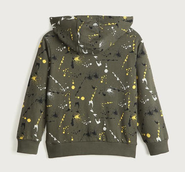 Adventure Graphic Print Cotton Hooded Boys Sweatshirt