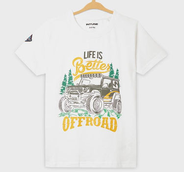 Adventure Graphic Print Cotton Round Neck Boys T-Shirt