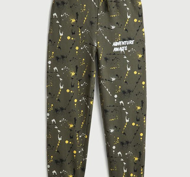 Adventure Graphic Print Cotton Boys Joggers