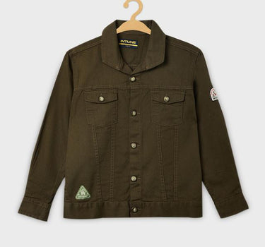 Adventure Solid Cotton Collared Boys Shirt