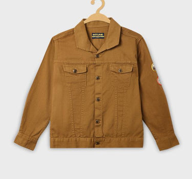 Adventure Solid Cotton Collared Boys Shirt