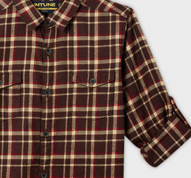 Adventure Checks Cotton Collared Boys Shirt