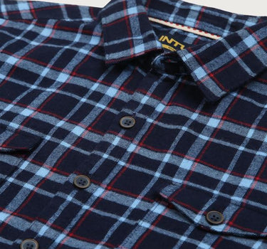 Adventure Checks Cotton Collared Boys Shirt