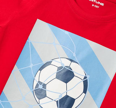 Game Graphic Print Cotton Round Neck Boys T-Shirt