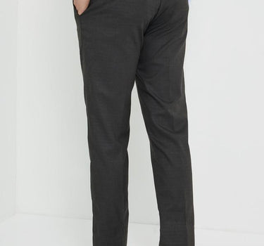 Solid Blended Slim Fit Men's Formal Trouser