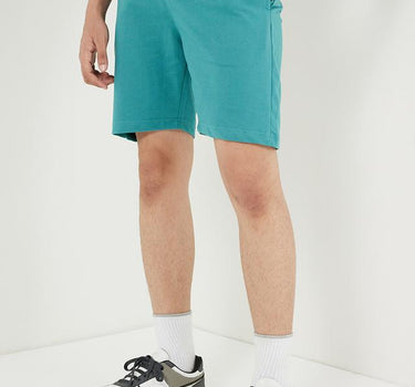 Solid Blended Fabric Regular Fit Men's Short