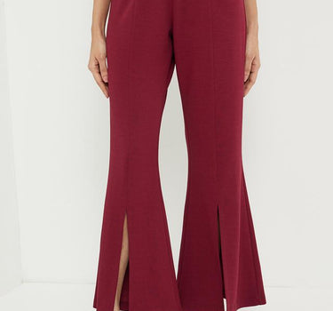 Solid Polyester Regular Fit Women's Pants
