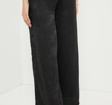 Solid Satin Regular Fit Women's Pants