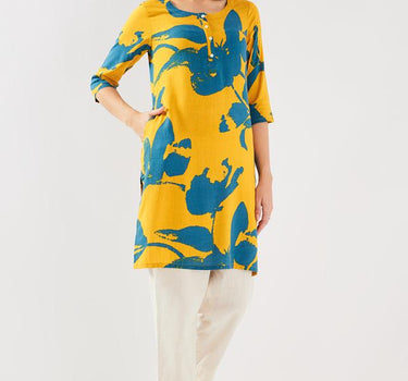 Printed Rayon Regular Fit Women's Long Kurta