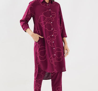 Printed Rayon Regular Fit Women's Kurta Set