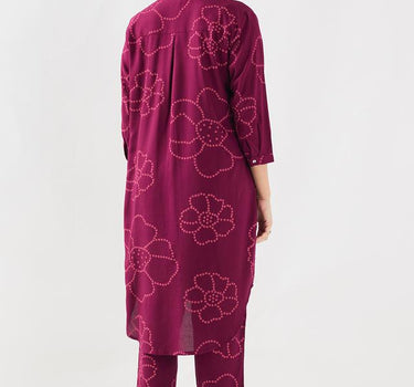 Printed Rayon Regular Fit Women's Kurta Set