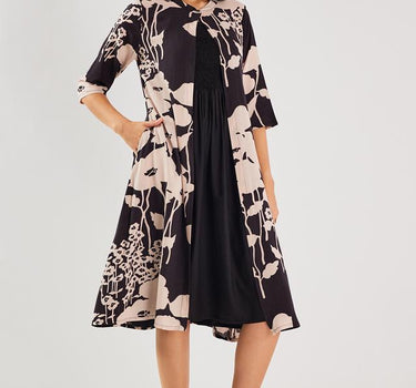 Printed Rayon Round Neck Women's Dress