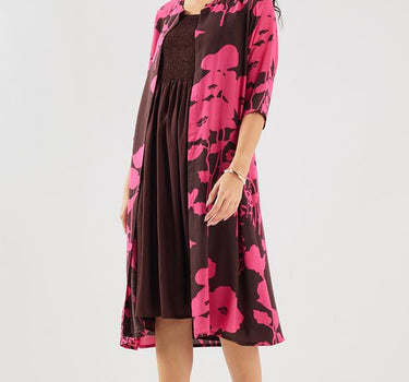 Printed Rayon Round Neck Women's Dress