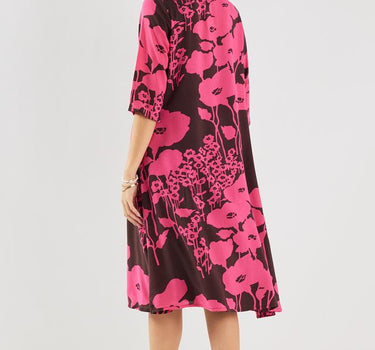 Printed Rayon Round Neck Women's Dress