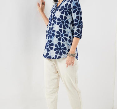 Printed Rayon Regular Fit Women's Short Kurta