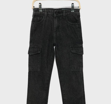 Solid Cotton Regular Fit Boys Jeans