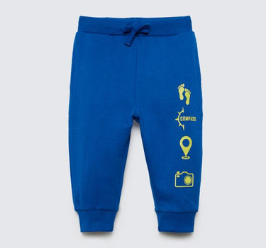 Printed Cotton Regular Fit Boys Joggers