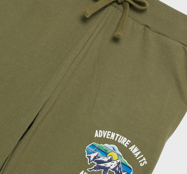 Printed Cotton Regular Fit Boys Joggers