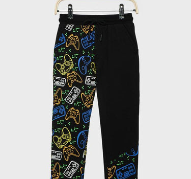 Printed Cotton Regular Fit Infant Boys Joggers