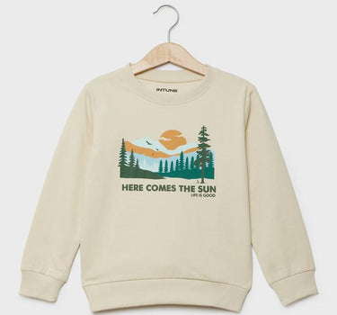 Printed Cotton Crew Neck Boys Sweatshirt