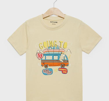 Printed Cotton Regular Fit Infant Boys T-Shirt