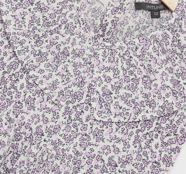 Printed Blended Fabric Flared Fit Girls Dress