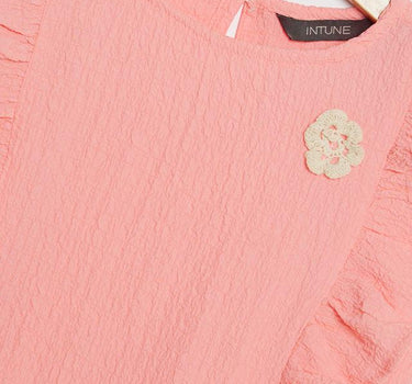 Solid Cotton Regular Fit Infant Girls Top