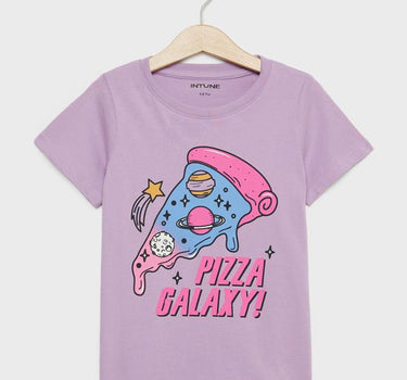 Graphic Print Cotton Regular Fit Infant Girls T-Shirt