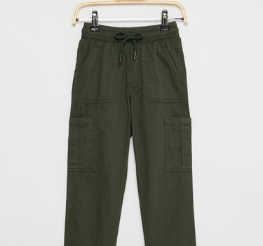 Solid Cotton Regular Fit Boys Pants