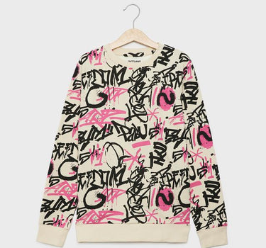 Printed Cotton Crew Neck Boys Sweatshirt