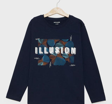 Printed Cotton Round Neck Boys T-Shirt