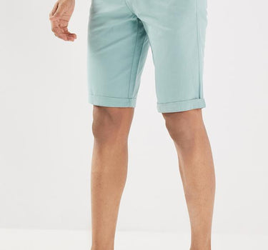 Solid Cotton Blend Regular Fit Men's Shorts