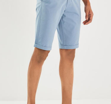 Solid Cotton Blend Regular Fit Men's Shorts