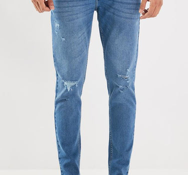 Blended Fabric Regular Fit Men's Jeans