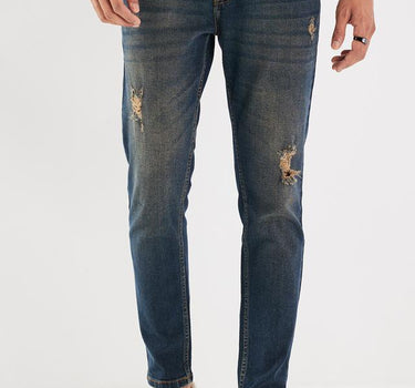 Blended Fabric Regular Fit Men's Jeans