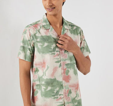 Printed Viscose Relaxed Fit Men's Casual Shirt