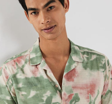 Printed Viscose Relaxed Fit Men's Casual Shirt