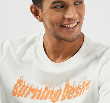 Solid Cotton Round Neck Men's Sweatshirt