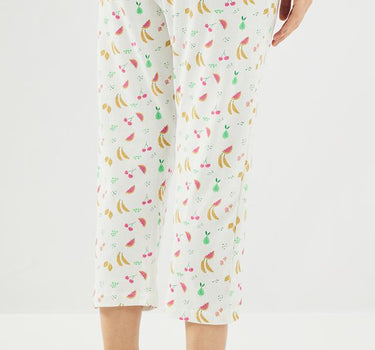 Printed Cotton Regular Fit Women's Capris