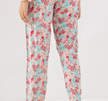 Printed Viscose Regular Fit Women's Pyjamas