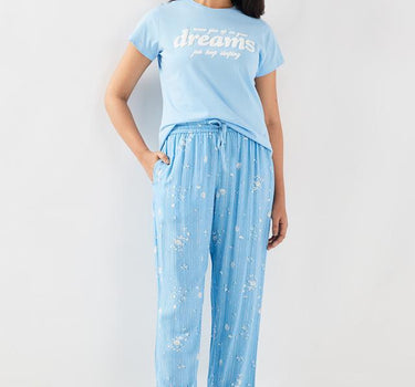 Printed Viscose Regular Fit Women's Pyjamas